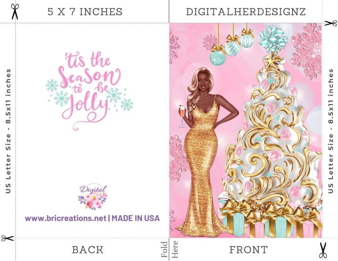 Black Christmas Cards, African American Greeting Cards, Christmas Cards