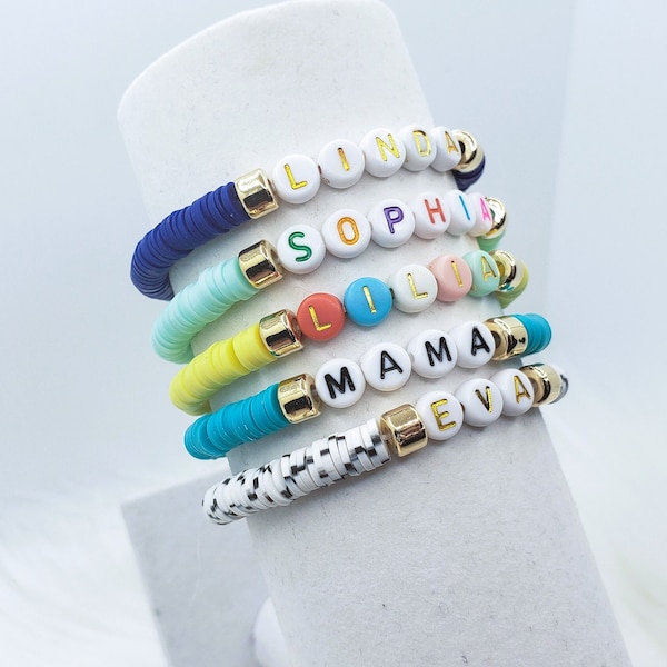 Personalized Word Bracelet ,Personalized Name Custom Beaded Bracelet, Custom Beaded Bracelet, Personalized Name Jewelry for her