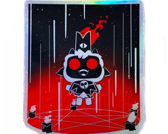 Cult of the Lamb Holographic Vinyl Sticker