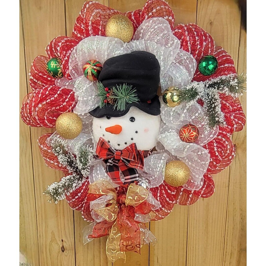 Happy Holidays Christmas Wreath, Med, No. 1 - Etsy