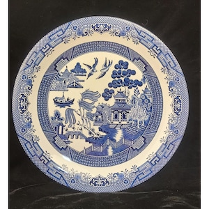 Vintage Churchill Blue Willow Serving Platter