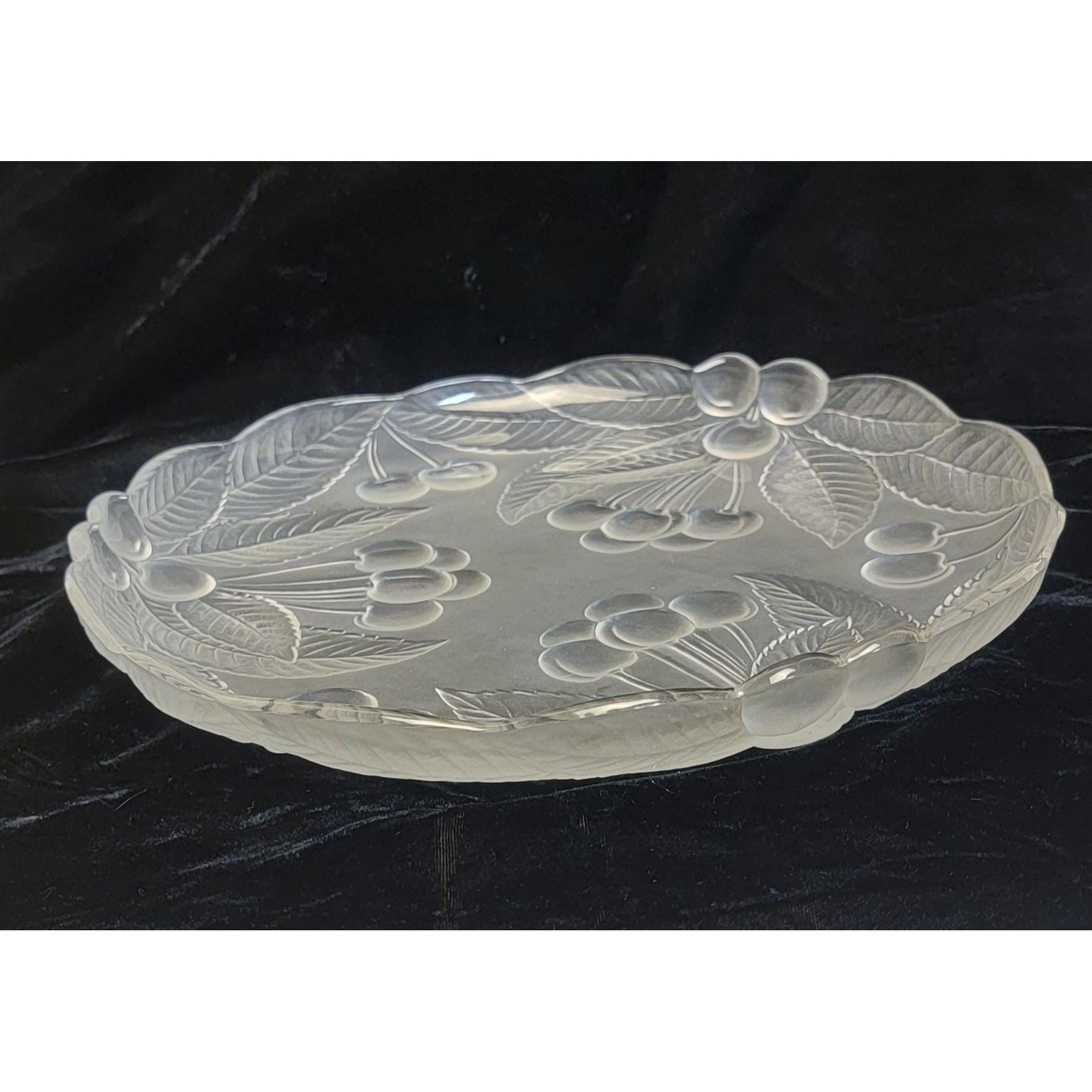 Vintage Mikasa Frosted Crystal Serving Platter - Etsy display picture 1
