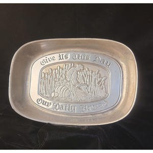 Vintage Duratale Pewter Bread Tray