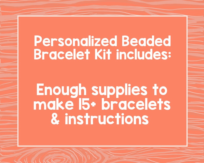 Personalized Bracelet Making Kit, Craft Kit for Adults, Stretch