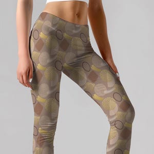 Boho Patterned Leggings for Women, Stylish Activewear, Yoga Pants, Casual Fashion, Gift for Her, Summer Essentials