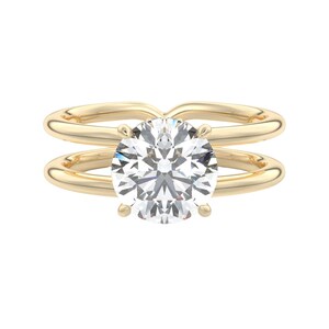 IGI Certified Lab Grown Diamond Engagement Ring: Round Cut Bridal Ring
