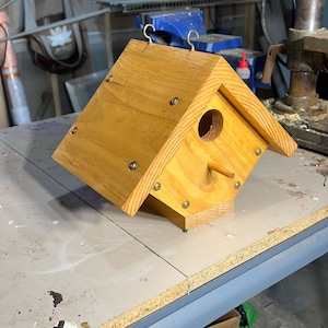 Handmade birdhouses