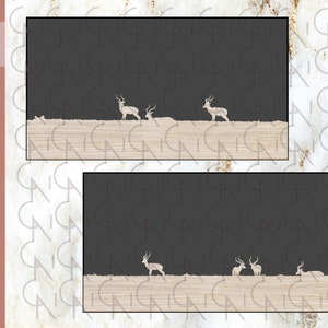 SVG AI African Naivasha landscape  | Lasercut Beginner Pattern | Digital File | Minimalist Graphic Landscape | AI Crescent Island Gazelles