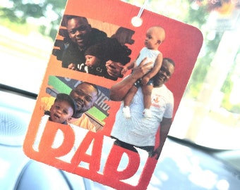 Custom Photo Car Air Freshener - Personalized Father's Day Gift
