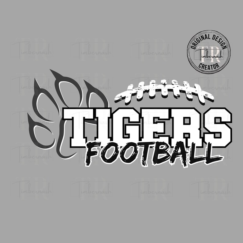 Tigers Football PNG Tigers Mascot PNG Football Png Football Etsy
