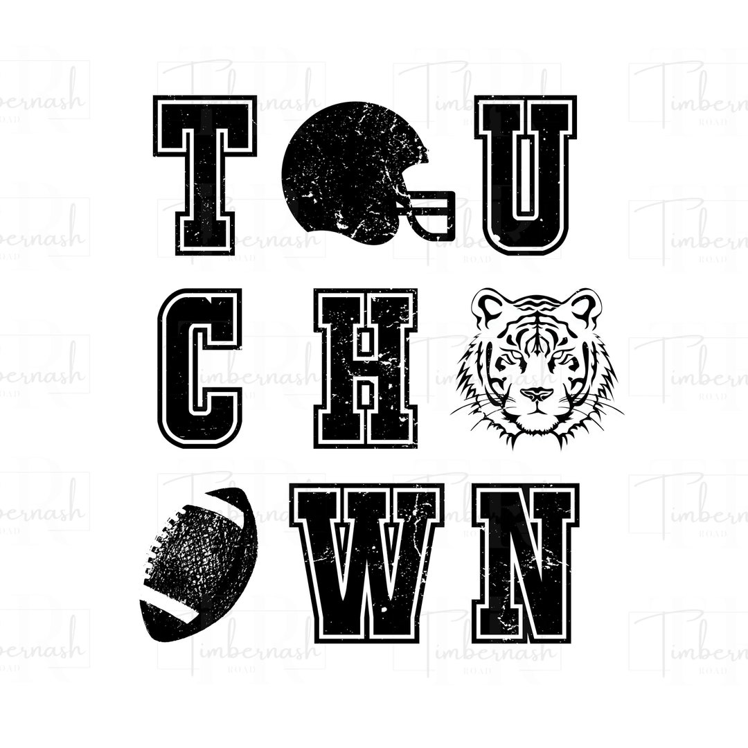 Tigers Touchdown PNG, Tigers Football Png, Tigers Mascot Png, Tiger