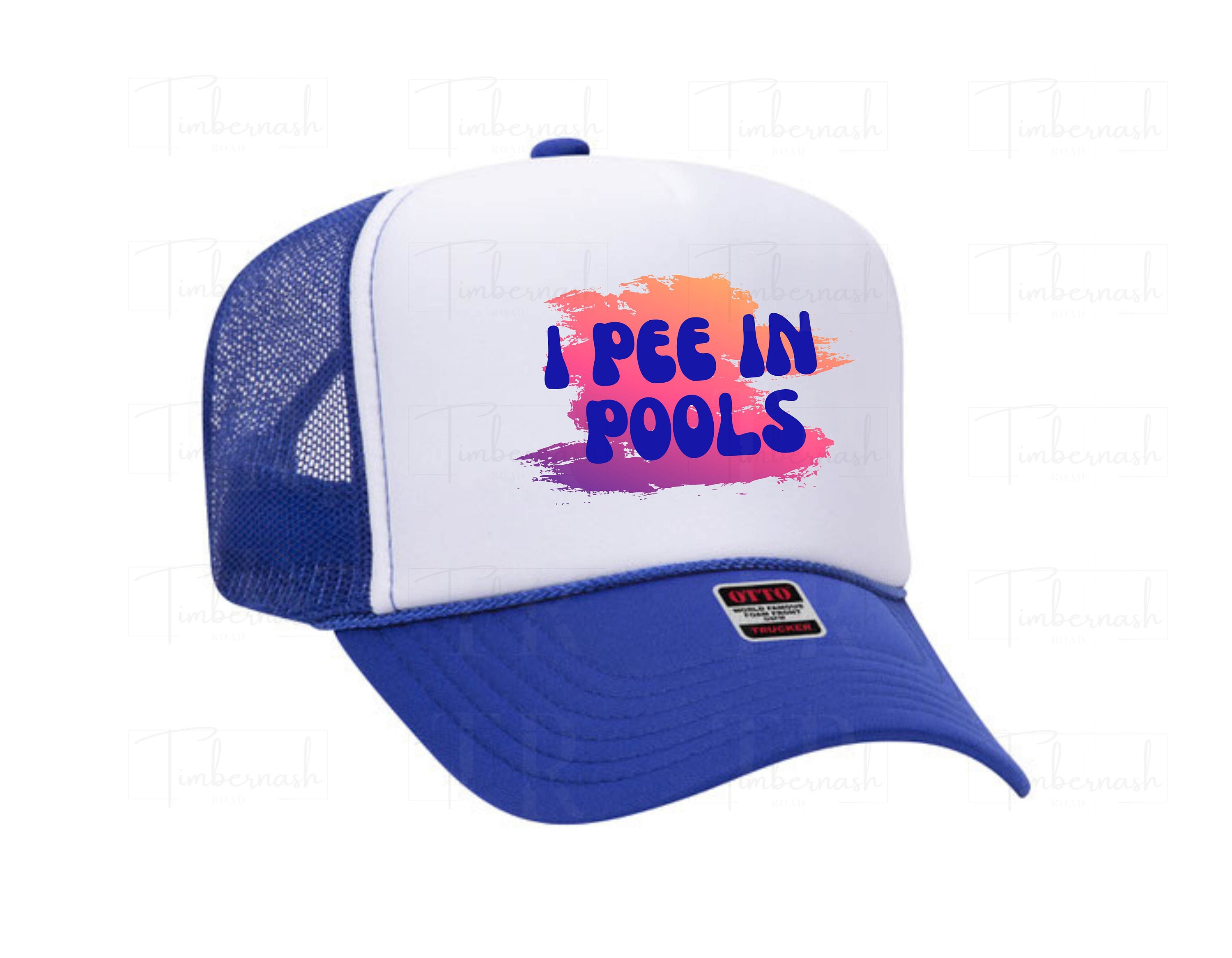 I Pee in Pools Pink Funny Trucker Hat, Womens Trucker Hat, Trucker Hat Mens, Lake Hat, Gift Idea, Girls Trip, Unhinged Hat, Foam Trucker