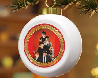 Bee Blessed Round Ornament – Old World Christmas ビートルズ