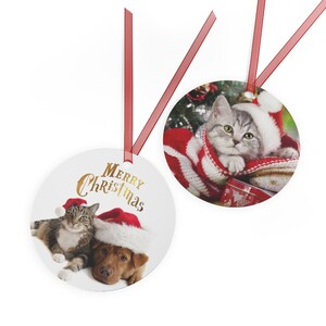 Our Four Legged Friends 3.5&quot; Metal Christmas Ornament Will Give Your Dogs And Cats Reason This Season To Enjoy The Holiday Tree