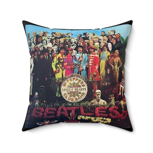 The Beatles Sgt Pepper Square Pillow - 4 Sizes