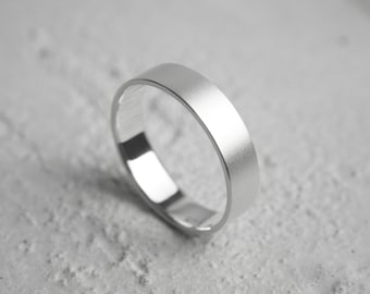 Jonc en argent minimaliste | Bague Morden | Bague simple pour tous les jours | Anneau | Bague tendance | OOTD | Option cadeau