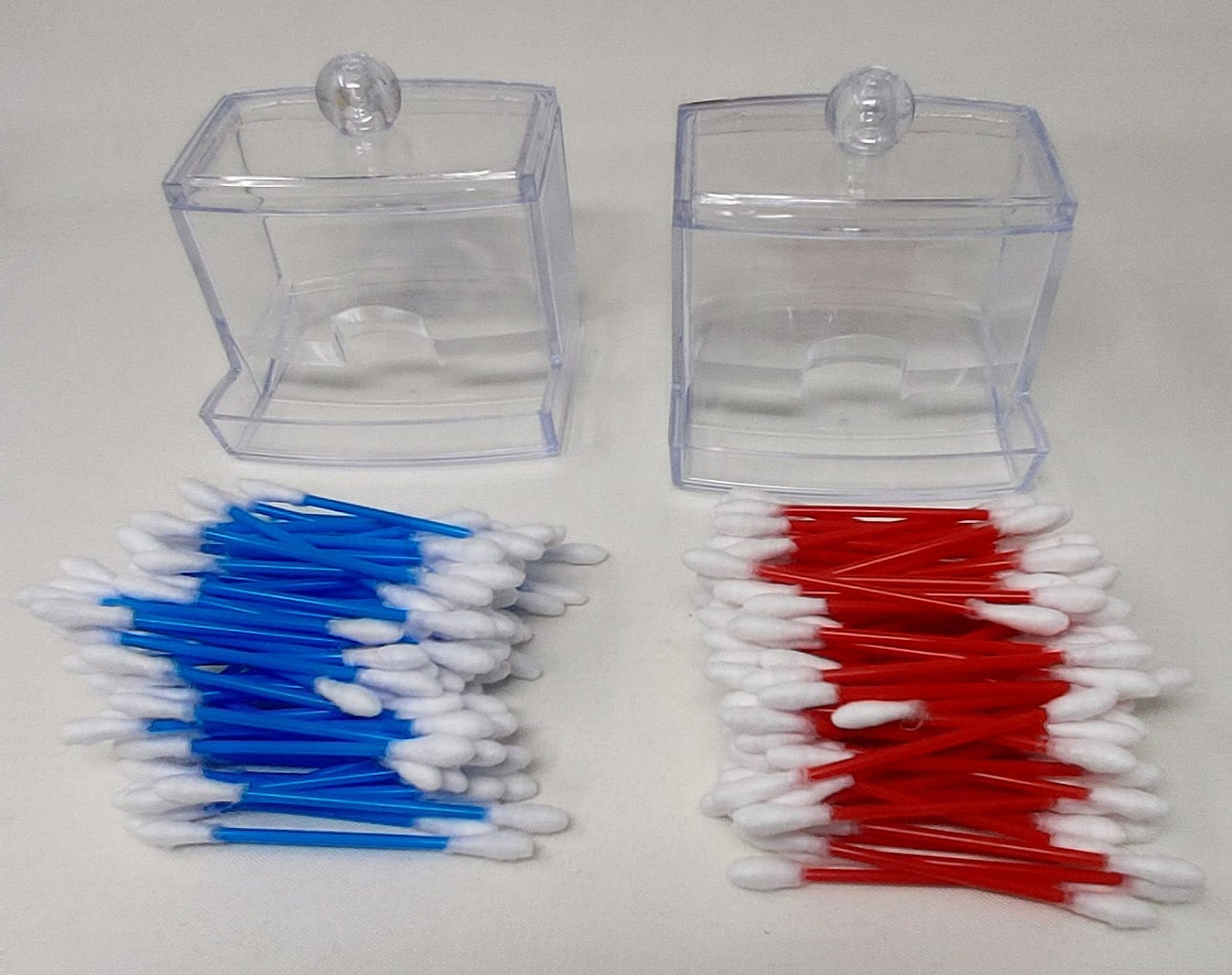 Cotton Swab Dispenser Holder Qtip Holder Bathroom Storage Etsy