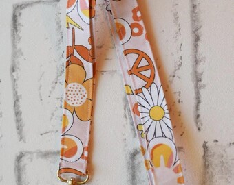 Floral Teacher Lanyard for ID Badge: Teacher, Nurse, Office Staff Small Gift