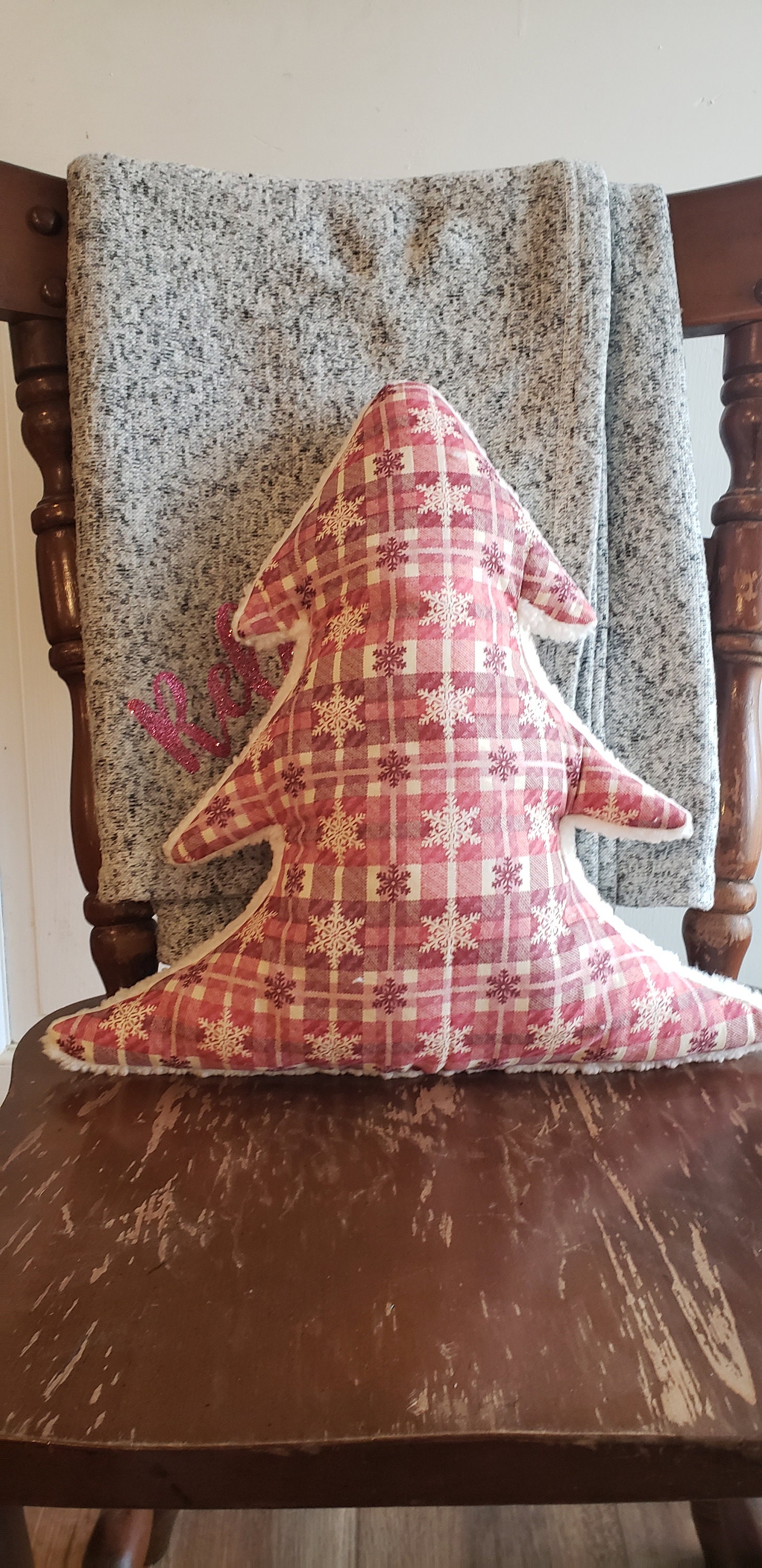 Christmas Tree-shaped Pillow Plush Sherpa Christmas Tree - Etsy