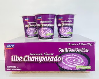Nora Instant Soup  Arroz Caldo, Ginataang Monggo, Mais, Champorado, Ube 12 cups Philippines
