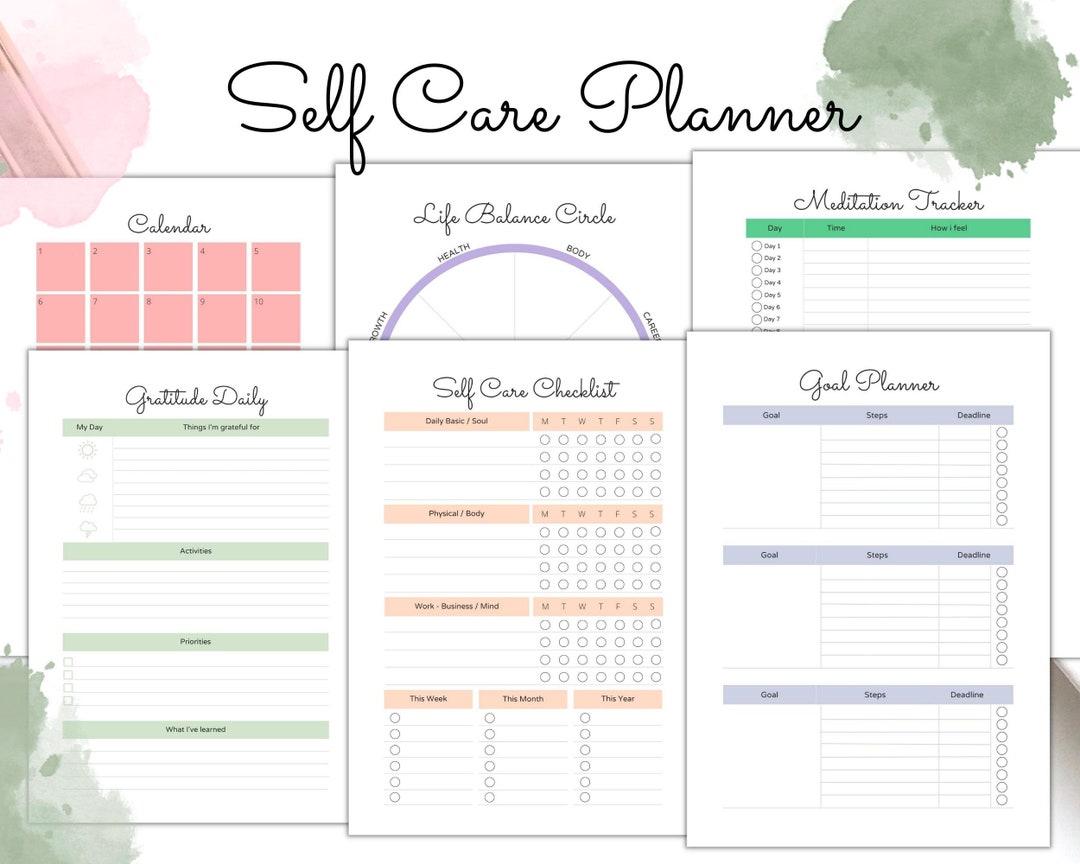 The Ultimate Self Care Journal Self-care Planner Selfcare - Etsy