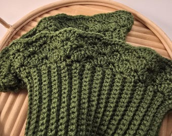 Beautiful Green Boot Cuffs - plus size