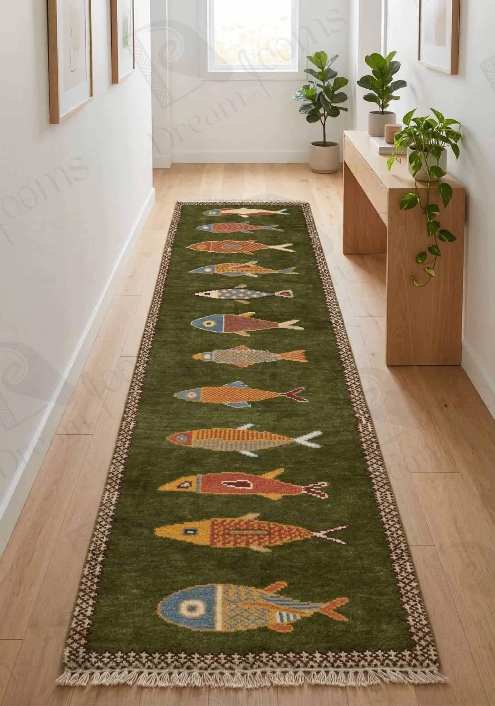 魚のデザインラグ - Etsy 日本