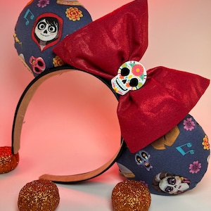 Coco Dia de los Muertos inspired ears