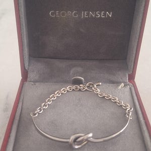 Vintage Georg Jensen Sterling Silver Knot Bracelet