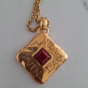 Rare Vintage Lanvin Stone Statement Necklace
