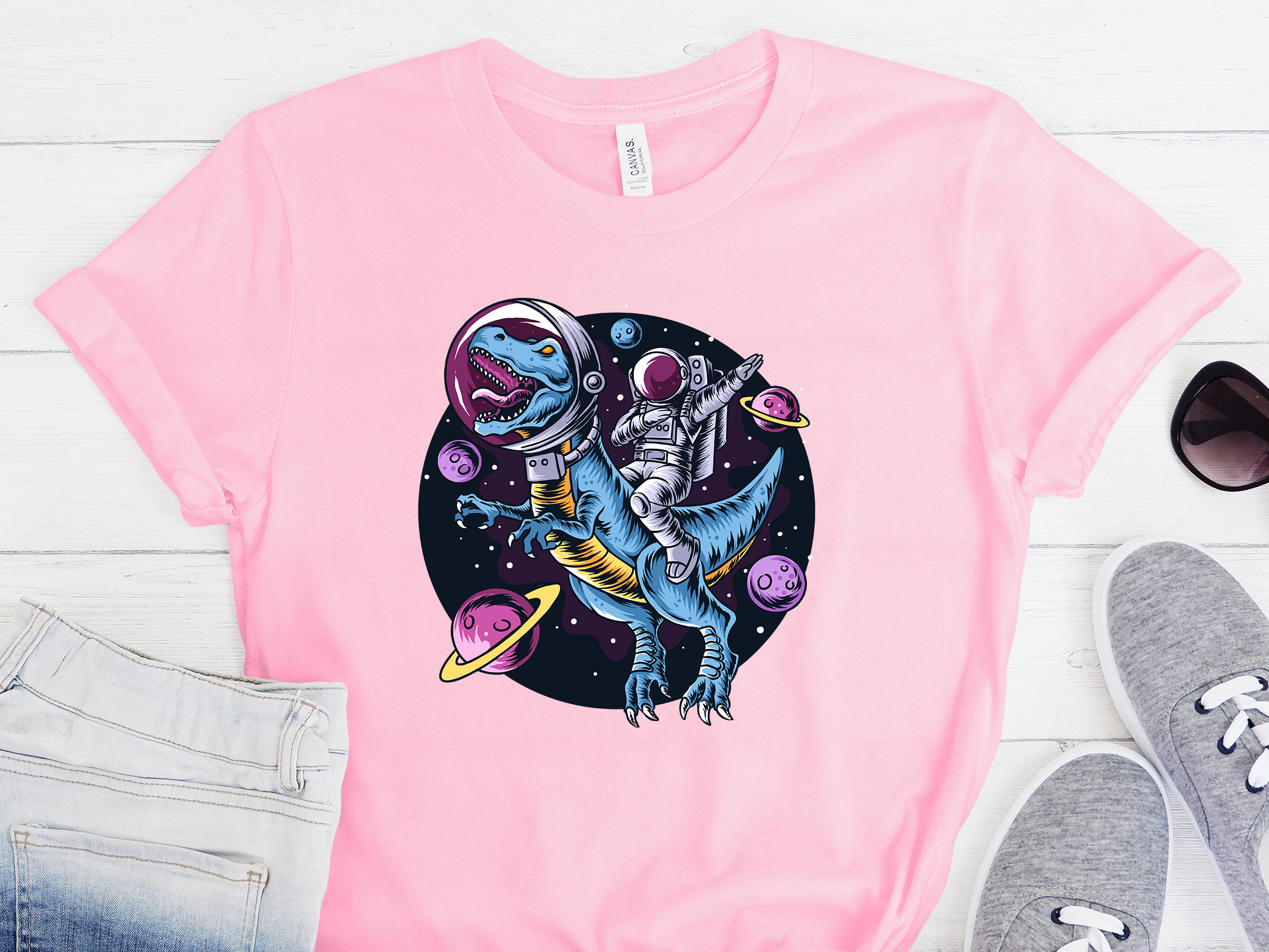 Dinosaur Shirts, Astronaut Tshirt, Tees, Funny Dinosaur Tees