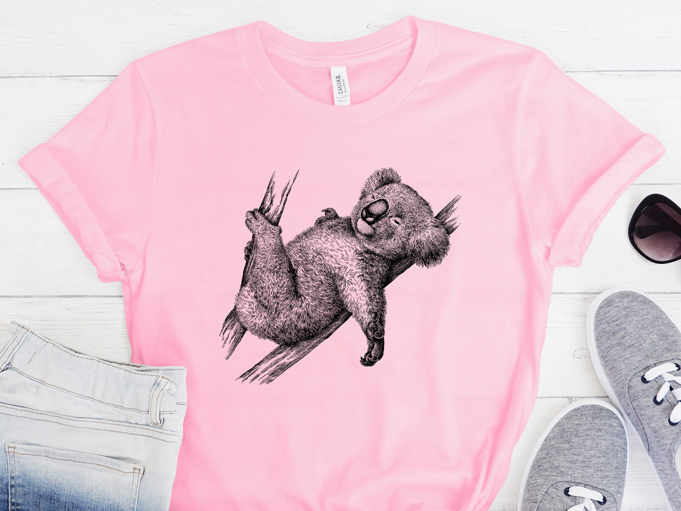 Gifts for Koala Lovers, Koala Printed Tops & T-shirts