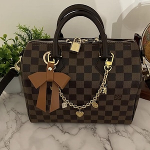 Bag Accessories Custom Gold Charm, Gold Filled Purse Chain with Multi Charm, Women Handbag Charms, Bag Women Locket Birthstone Initial Charm