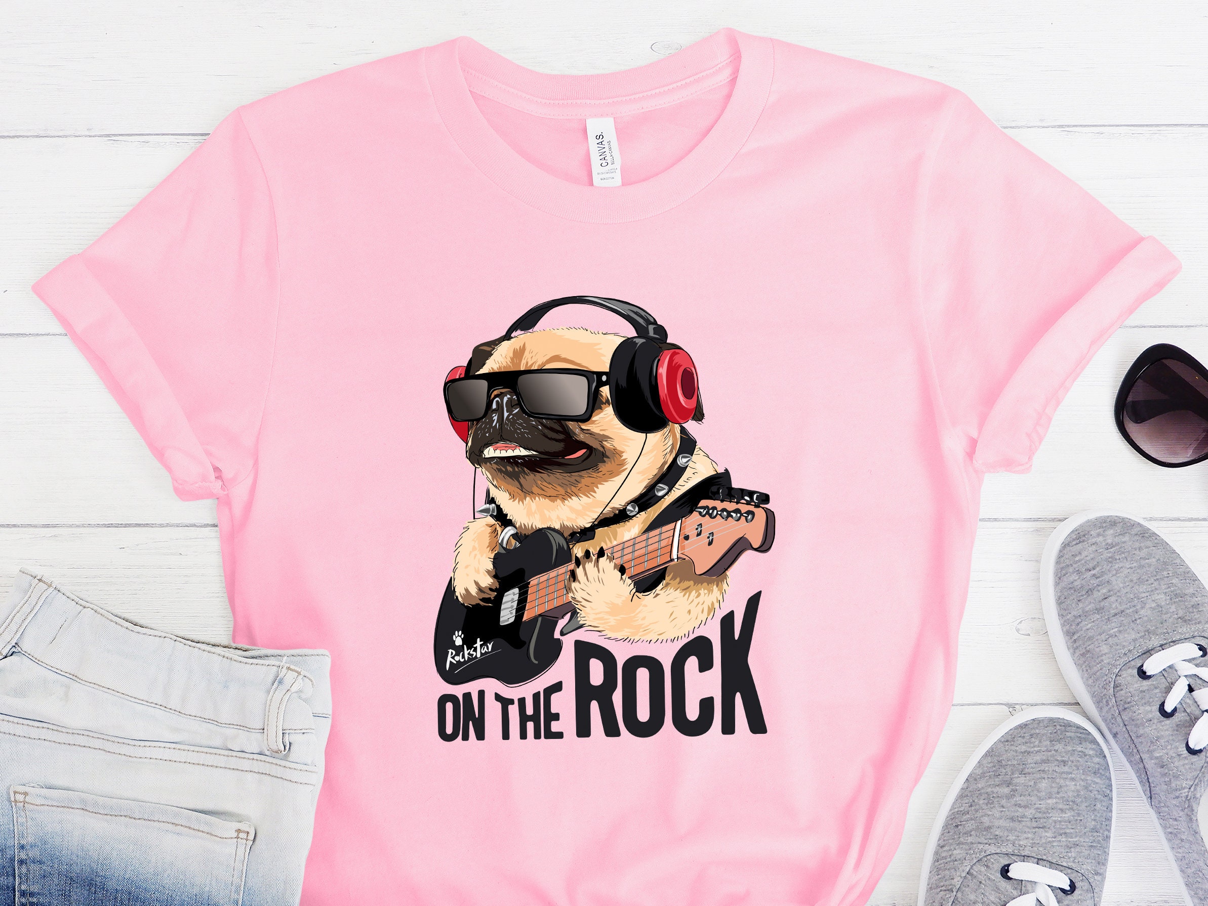 Discover Dog rock music T-Shirt