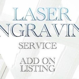CUSTOMED Engraving ADD ON Listing- Tipping - Customization & Personalization Service - Ring Engraving Laser Engrave Service Listing