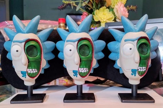 Llavero 3D De Rick And Morty - Figura De Resina De Morty, Multicolor, Producto Oficial Con Licencia