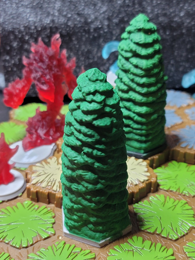 Heroscape Evergreen Tree 5-pack - 2 Sizes Included (custom) - Etsy