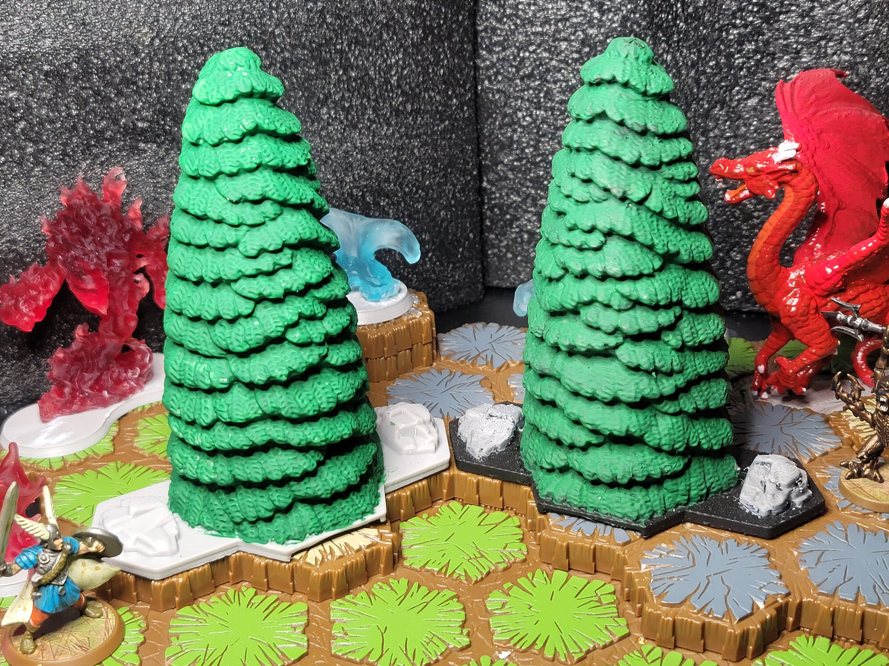 Heroscape Large Evergreen Trees Single RPG Dnd Custom Miniatures - Etsy