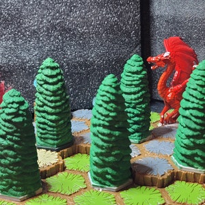 Heroscape Evergreen Tree 5-pack - 2 Sizes Included (custom) - Etsy