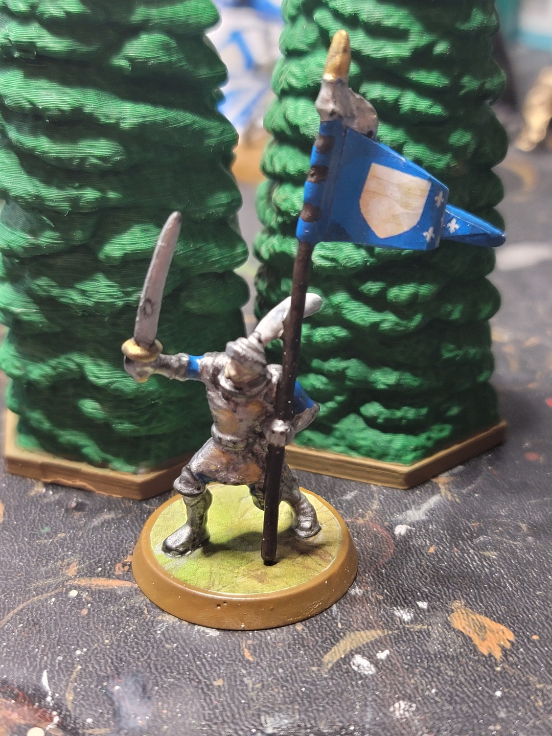Sir Gilbert Jandar Flag Bearer Heroscape RPG Dnd Miniatures Etsy