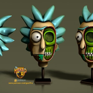 Rick portrait bust - Rick and Morty -