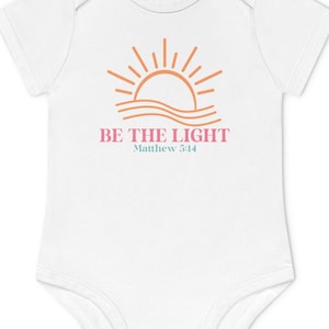 Baby Bodysuit Romper Faith, Religious, Christian, Bible, Baptism Gift, Birth Gift