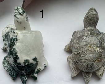 Moss agate turtle