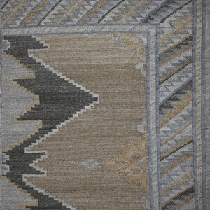 Handwoven Kilim Rug, Scandinavian Modern Flat Weave Rug, 6x9 8x10 Wool Rug, Living Room Office Rug, Handmade Home Decor Vintage Inspired Rug
