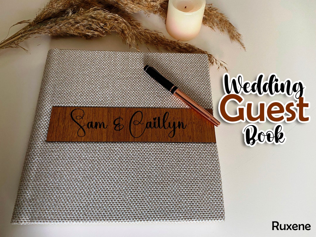 Wedding Guest Book , Wedding Album , Gift for Bride, Personalized