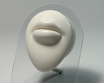 Realistic Silicone Lips for Piercing Practice | Fake Lips Jewelry Display | Soft Skin-Like Lips Model for Piercers