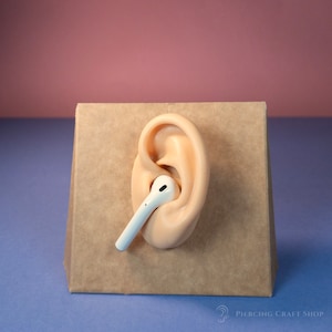 HQ Silicone Ears, Ears Displays for Jewellery and Acupuncture, Silicone ears for DIY, FLASH