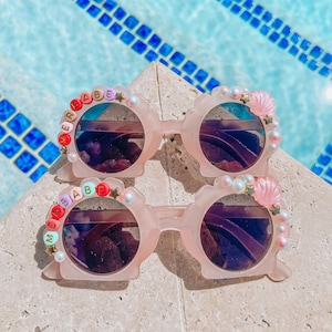 Mermaid Party Favor |  Party Favor Glasses | Mermaid Sunglasses | Custom Character Sunglasses | Kids Sunglasses | Seashell Sunglasses