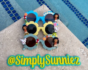 Custom Moana Sunglasses | Toddler Disney Party Favors