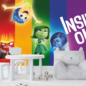 Inside Out Süper Hero Wallpaper Tapete für Kinderzimmer / Ablösbarer traditioneller Peel Stick